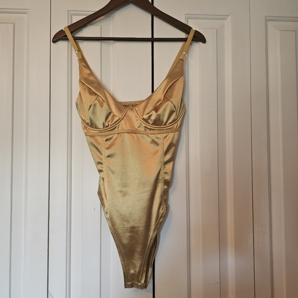 Gold bodysuit